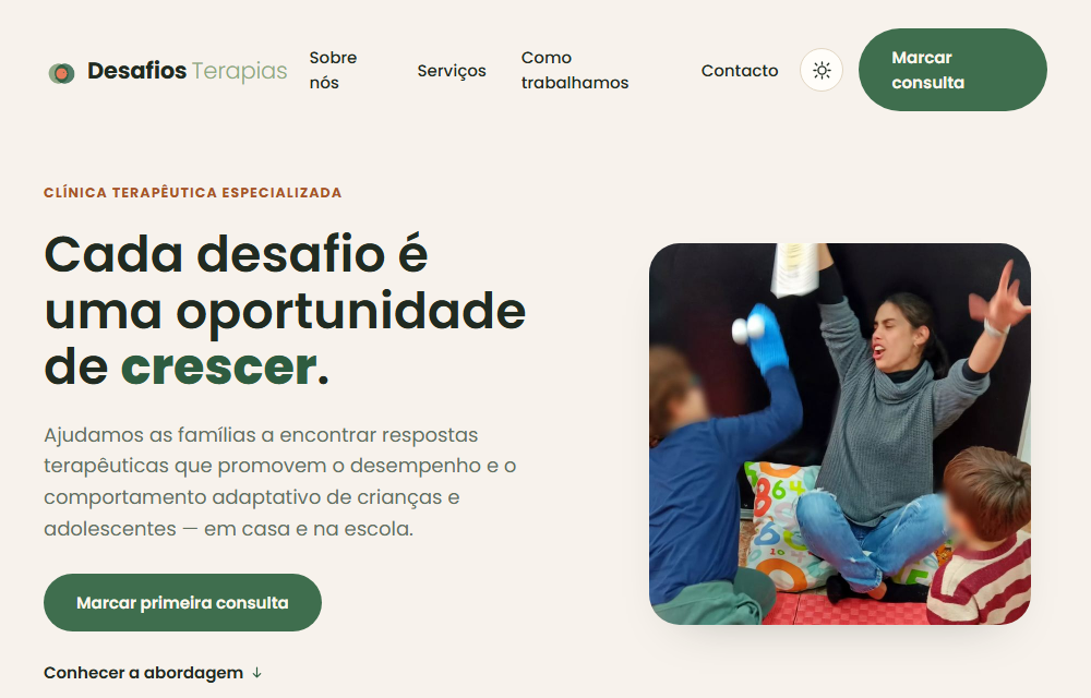 Site Desafios Terapias